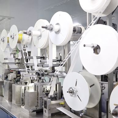 Nonwoven roll line